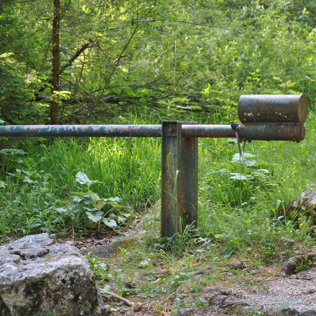 Schranke in der Natur